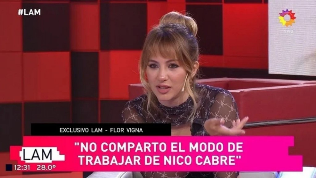 La pelea de Flor Vigna y Nicolas Cabre